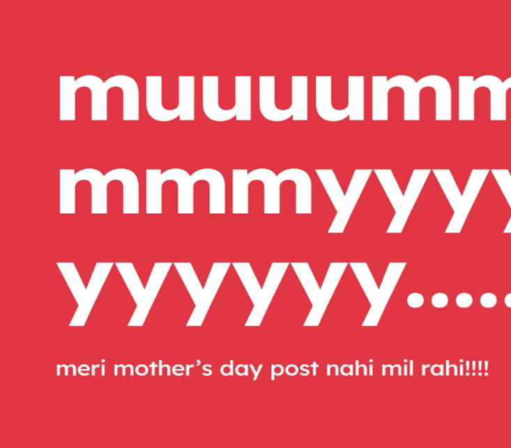 Zomato Mother's Day Post