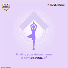 Housing.com Yoga Day 2023 Post