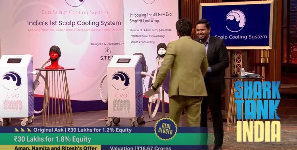 Eva Scalp Cooling System on Shark Tank India