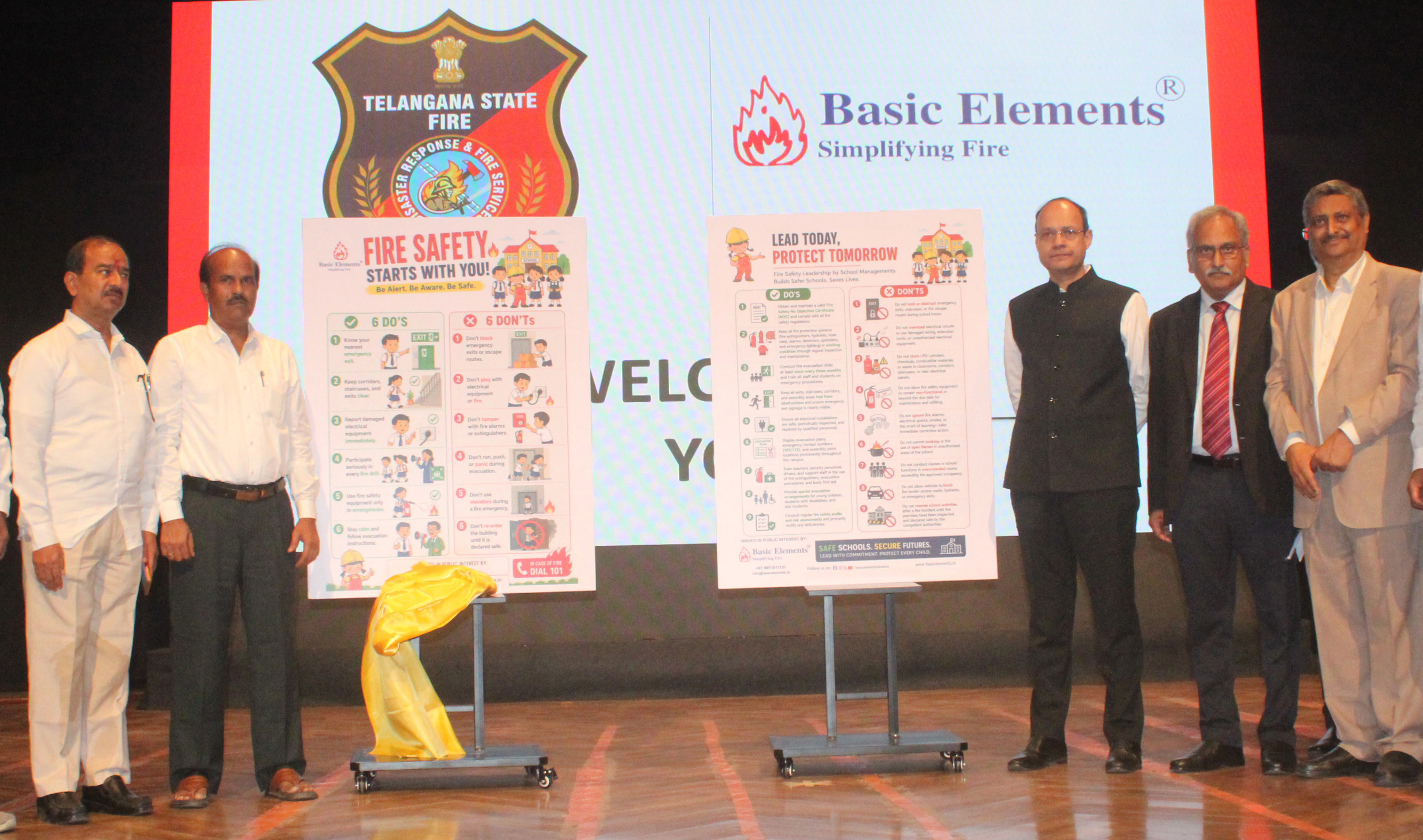 Over 500 School Leaders Join Statewide Fire Safety Awareness Initiative to Build Safer Schools Across Telangana.
