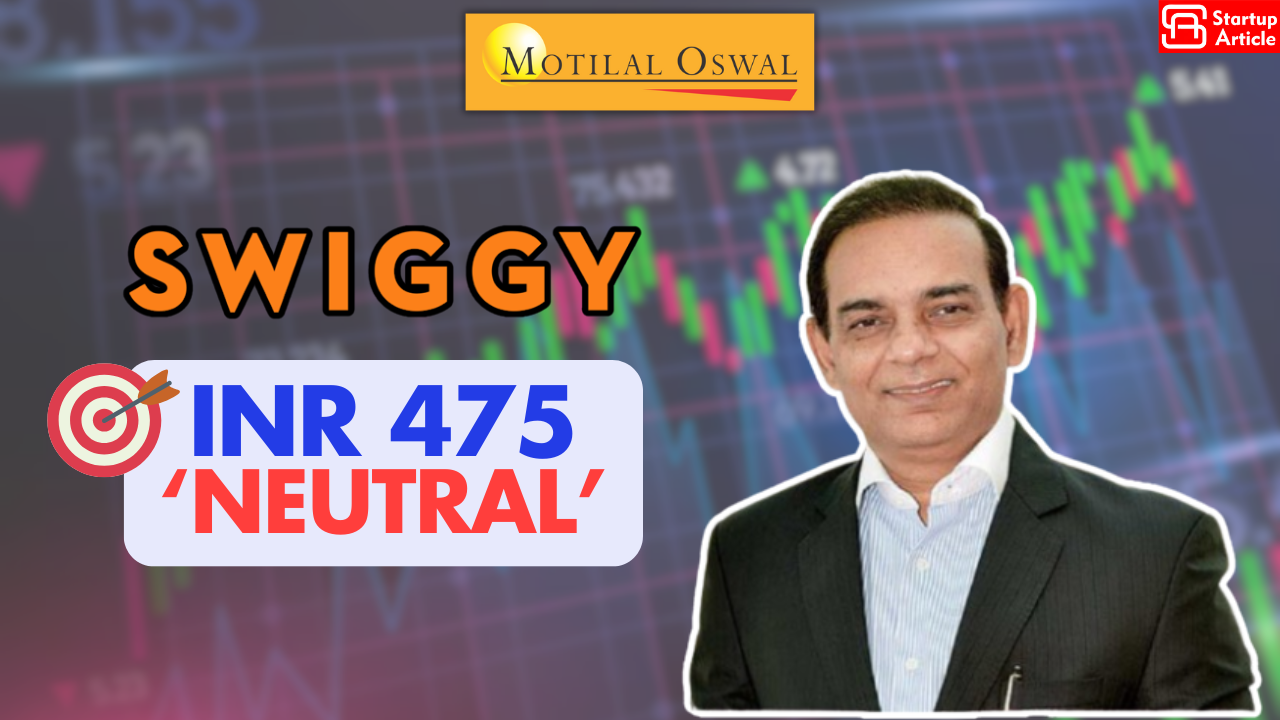 Swiggy Gets ‘Neutral’ Rating From Motilal Oswal, Sets INR 475 As Target Price